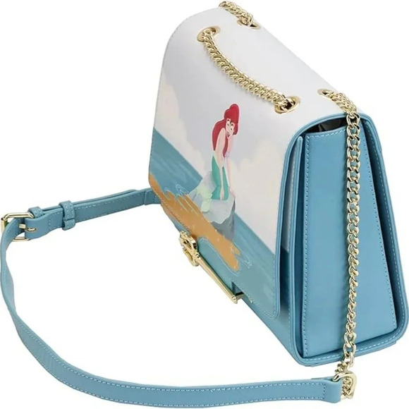 Loungefly Disney Little Mermaid Triton's Gift Crossbody Bag - Picture 2 of 6